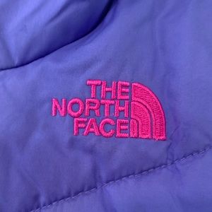 Kids Reversible North Face Jacket (purple & multi)